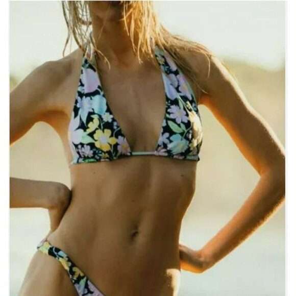 VDM The Label Swin Stevie Garden Vibes Reversible Bikini Top Small - Picture 2 of 3